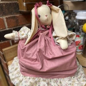 Vintage! Bunny rabbit doll toaster appliance cover 🐇